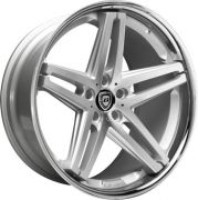 Lexani R5 8,5x20 5x112 ET45 74,1 Black/Machined/Chrome Lip