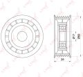 LYNXauto PB5238 ролик приводного ремня Audi; Porsche; Volkswagen